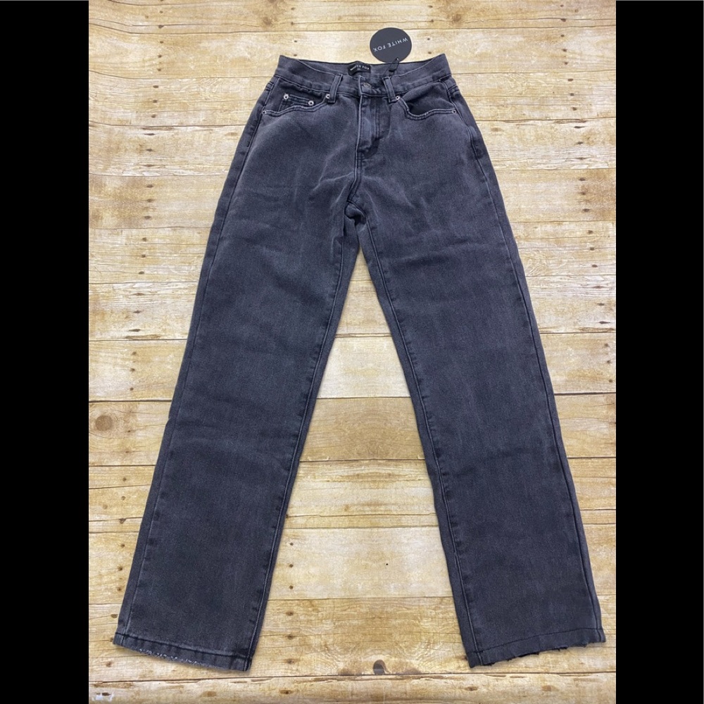 White Fox Boutique Gray Straight Leg Jeans